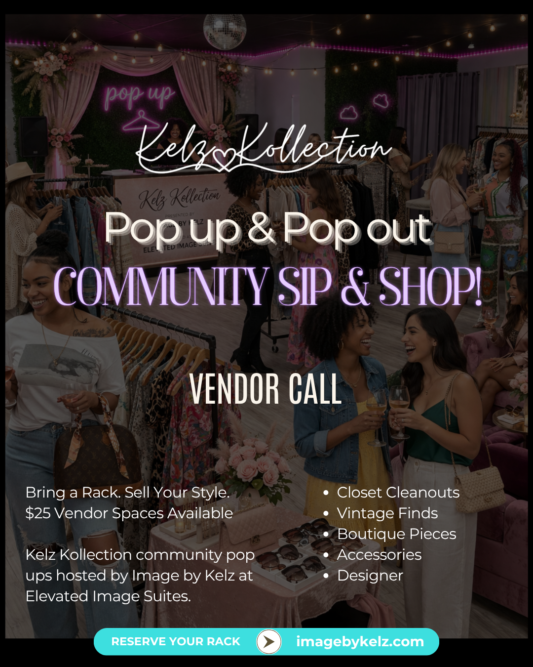 Apr 19 VENDOR SPOT -Kelz Kollection Community Sip & Shop